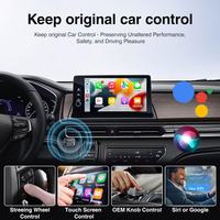 Adaptateur CarPlay sans fil portable KAIWO, Android Auto 2 en 1, bouton intelligent USB, mini dongle pour IOS iPhone, universel pour voiture F681