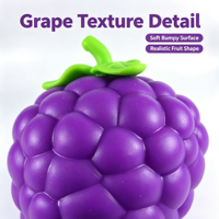 Grande boîte mystère souple en forme de raisin, à rebond lent, anti-stress, décompression, jouet sensoriel, doux, mignon, en forme de fruit, cadeau pour enfants
