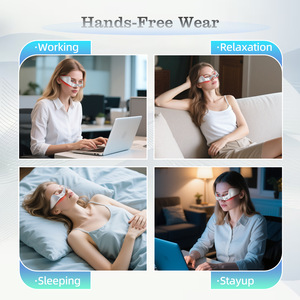 Nuevas bolsas para aliviar la fatiga de los ojos, antihinchazón, arrugas, ojeras, gafas de eliminación, 650 NM, dispositivo de terapia de luz roja debajo de los ojos - Product Image 3