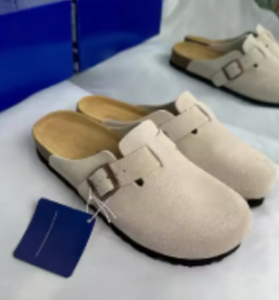 Sandalias <span class=keywords><strong>Birkenstock</strong></span> de Corcho para Hombre y Mujer, Estilo <span class=keywords><strong>Zuecos</strong></span> y Mules, con Exterior de Cuero Plano - Product Image 2