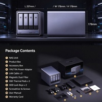 Serveur de stockage NAS 4 baies Intel 8505 10GbE + 2.5GbE double LAN, stockage cloud privé, serveur multimédia pour bureau à domicile, 8 Go DDR5 en stock
