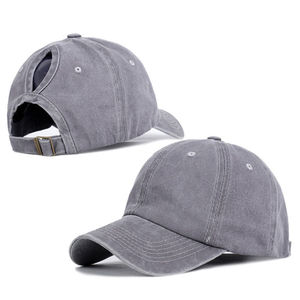Washed Distressed Retro Baseball Cap Adjustable Cotton Sun Protection Hat Unisex Spring Summer Outdoor Wear - Product Image 1