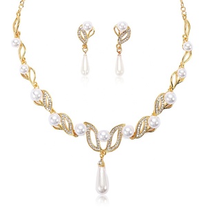Collar de perlas clásico de alta calidad, conjunto de joyería Vintage, chapado en oro, fabricante de joyería de lujo, gran oferta - Product Image 1