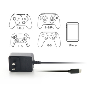 Adaptador de CA de cargador tipo C con reloj despertador de sonido Adaptador de corriente de 15W para Nintendo Switch Reloj despertador Cargador de fuente de alimentación - Product Image 3