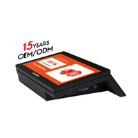 HBAPOS Q1CX Supermercado Mini Comprobador de precios Carrito de compras inteligente Táctil Android Windows Comprobador de precios