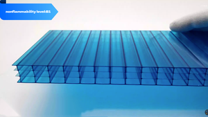 Hiện đại đôi/Ba bức tường Polycarbonate 10mm cách nhiệt cách âm thân thiện với môi bền H-Cấu trúc tấm mặt trời nổi bảng - Product Image 4