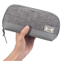 Étui à crayons scolaire portable et durable, sac à crayons spacieux avec fermeture à glissière, organisateur en polyester pour étudiants