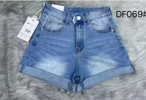 Pantalones cortos de mezclilla al por mayor de comodo7, pedidos a granel personalizados y servicio OEM, pantalones cortos de mezclilla con dobladillo deshilachado de tiro alto, pantalones cortos de mezclilla para mujer - Product Image 3