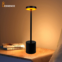 Lampe de Bureau LED de Table de Luxe Petite Portable Rechargeable Sans Fil pour Hôtel Restaurant Chambre