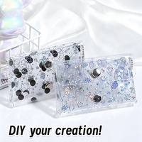 30 pièces Porte-cartes transparent pour femme, petit porte-monnaie, mini pochette double couche, étui pour cartes de crédit, porte-monnaie et pochettes