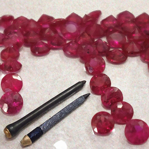 พลอยทับทิมทรงกลมเจียระไนบริลเลียนท์ขนาด 3 มม. พลอยทับทิมธรรมชาติ - Product Image 2