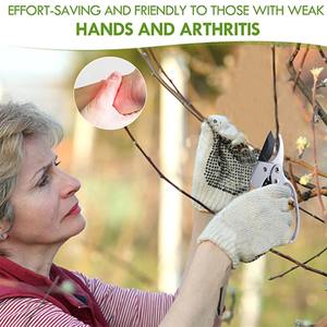 Cesoie <span class=keywords><strong>per</strong></span> potatura manuale in acciaio Ultra affilato impugnatura ergonomica in plastica Capacità di taglio da 1 pollice senza sforzo resistente alla ruggine - Product Image 5