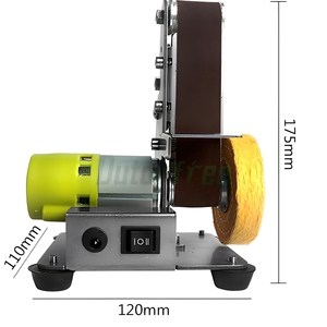 Multifunctional Desktop Vertical Micro <b>Mini</b> Electric Belt Sander DIY Polishing machine fixed angle <b>grinder</b> - Product Image 3