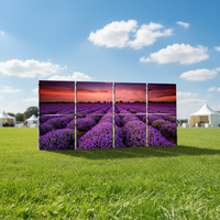 Écran LED léger TOPvision P3.91 pour location, armoire 500x1000mm, fréquence de rafraîchissement 3840Hz, étanchéité IP65, luminosité 600CD