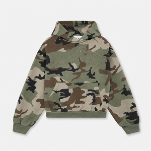 Sweat-shirt à capuche unisexe surdimensionné et épais pour homme, avec logo personnalisé brodé ou appliqué, style streetwear, vente en gros - Product Image 3