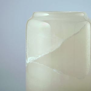 Vase Flore Marbre Onyx Blanc Poli - Product Image 3