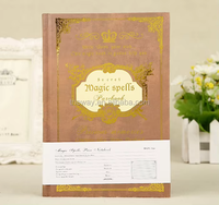 Europäisches Retro A5 Hardcover-Notizbuch für Studenten, Tagebuch und Notizblock für die Uni