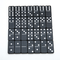 Dominos en aluminium billettes personnalisés Gravés à la main en acier inoxydable Titane Aluminium Double 6 dominos métalliques