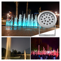 Projecteur LED haute puissance pour piscine, étanche IP68, en acier inoxydable 316L, DMX512, 3500K blanc chaud, AC/DC24V