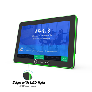 New Arrival Wall Mount <strong>Android</strong> 11 <strong>Tablet</strong> <strong>PC</strong> Optional NFC POE Touch Screen Display 2+16GB Edge LED Light For Business Meetings - Product Image 1