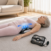 Masajeador Lumbar con Calor por Pulsaciones Eléctricas y Tracción Lumbar para Alivio del Dolor, Dispositivo de Fisioterapia Eléctrico Portátil