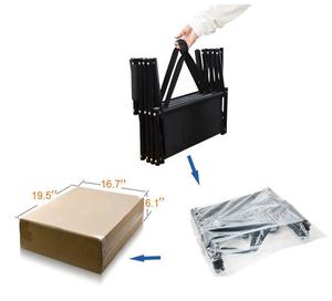 Escalier pour animaux de compagnie <span class=keywords><strong>portable</strong></span> à 4 marches en tissu Oxford moderne, motif animal de luxe, pliable, pour voiture, DC-DC, voyage en plein air, écologique - Product Image 6