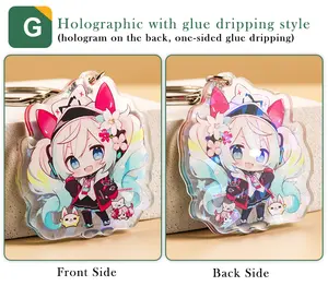 Premium Double-Sided Printed Cartoon Acrylic Key Rings