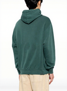 Men's Oversized Hooded Sweatshirt Solid Color Cotton Fleece Casual Pocket Long Sleeve Autumn Wear - Product Image 2