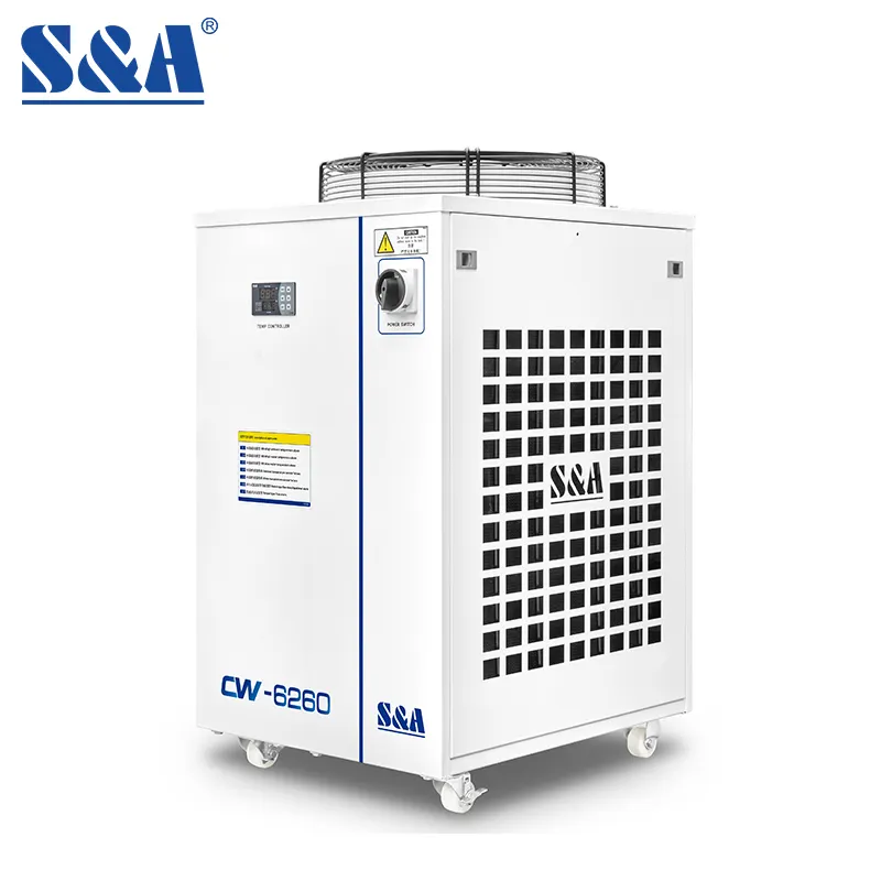 S & A macchina di raffreddamento A CW-6260BN macchina di stampaggio ad iniezione industriale laboratorio raffreddato ad aria refrigeratore d'acqua