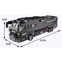 WOMA TOY NOUVEAUTÉ C0547 Briques SWAT Bus de Combat Mobile Voiture de Police Modèle Militaire Ensemble de Blocs de Construction pour Enfants Grand Kit Zabawka