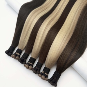 ผมต่อแบบยุโรป Genius Weft  แบบ Double Drawn  จัดเรียงเกล็ดผม  ไม่รับคืนผม Genius Weft Genius Weft - Product Image 6