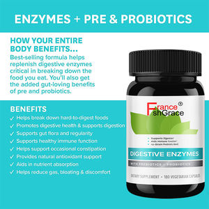 Nouveauté : Complément d'enzymes digestives pour la santé digestive – Gélules d'enzymes digestives - Product Image 2