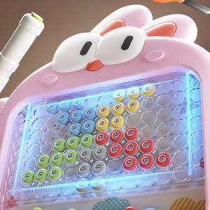 2025 çocuklar sıcak satış eğitim Doodle karikatür boncuk çizim kurulu oyuncak Mini mıknatıs Coloful boncuk çizim oyuncak - Product Image 5