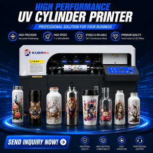 Imprimante UV cylindrique pour gobelets, bouteilles, verres et tasses en céramique, impression rotative à 360° haute vitesse - Product Image 1
