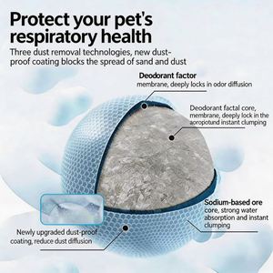 BENJIE Eco-friendly Dust-Free Fast Clumping Highly Adsorbent Odor-<b>Control</b> Bentonite Cat Litter 5L - Product Image 3
