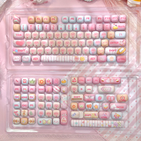 Custom 104-key MOG-style Cute Keycaps Featuring Unique Color Schemes and Personalized Customization Compatible Full Layout