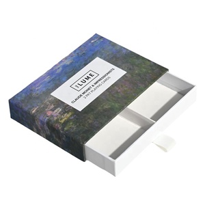 Caja de Regalo Rígida Deslizable con Diseño Floral para Sets de Uñas, Empaque de Papel para Uñas con Flexografía Personalizada de Lujo al por Mayor - Product Image 1