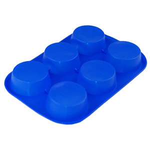 6 Cavity Round <b>Silicone</b> Mold For Muffin Egg Tart Cake <b>Baking</b> Non Toxic Oven Safe Food Grade - Product Image 4