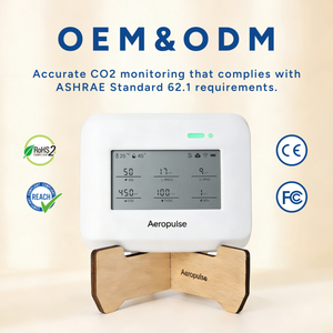 Nuovo Monitor per la Qualità dell'Aria Interna a Batteria <span class=keywords><strong>2026</strong></span>, 300 Giorni di Standby, WiFi Dual-Band, Compatibile con WELL Commercial Office - Product Image 1