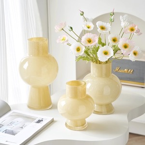 <span class=keywords><strong>Fenton</strong></span> Vintage Vase Cream-Style High-End Ins-Style Cristalería Diseño moderno para decoración de arreglos florales de lujo - Product Image 2