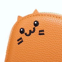 Dompet Kartu wanita Kawaii Kitty, dompet RFID multi-saku ramping, pengiriman Global cepat, tempat kartu berbentuk kucing lucu untuk wanita