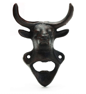 Ouvre-bouteille mural en acier inoxydable avec attrape-éclats magnétique pour la maison, le bar et la cuisine - Product Image 1