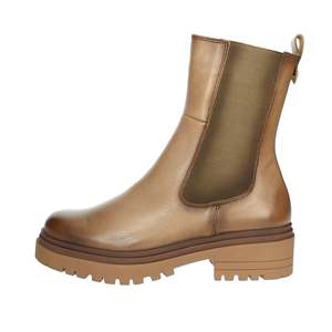 Botines de Mujer Color Taupe 4625 con Suela Gruesa Estilo Chelsea - Product Image 1