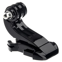 Base de fixation rapide à crochet en J pour mentonnière et sangle de poitrine de casque, compatible POV avec DJI Osmo Action, GoPro Hero, Insta360