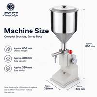 Machine de remplissage manuelle de tubes de crème de petite taille 5-50 ml 10-100 ml