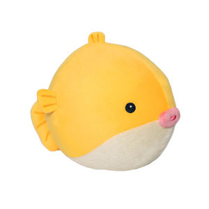 Dibujos animados de puercoespín pez globo de peluche de juguete blando suave pez globo almohada patrón personalizado logotipo personalizado regalo para niños - Product Image 6