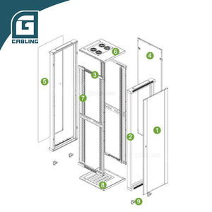 Gcabling 19 pouces <span class=keywords><strong>Data</strong></span> <span class=keywords><strong>Center</strong></span> 27U 32U 37U 42U 48U 19 "600mm 800mm 1000mm Réseau Rack Cabinet Serveur Rack Cabinet 42u - Product Image 4