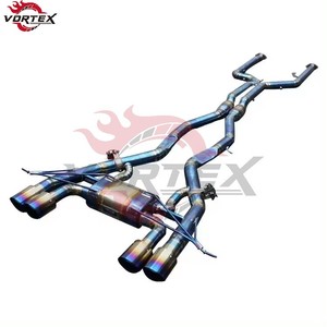 Échappement Catback VORTEX Grade 5 Ti Valvetronic pour BMW G80 M3/G82 M4 3.0T 2021-2025 Racing Burnt Tips Direct Bolt-On - Product Image 2