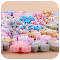 Attache-sucette personnalisée pour bébé, nouvelle collection, conte de fées étoilé, multicolore, accessoires de bijoux, perles de dentition, forme de dessin animé, perles en silicone