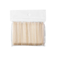 Bâtonnets en bois d'oranger jetables écologiques pour le nail art, repousse-cuticules double extrémité 11,4 cm, lot de 100 pièces en sachet